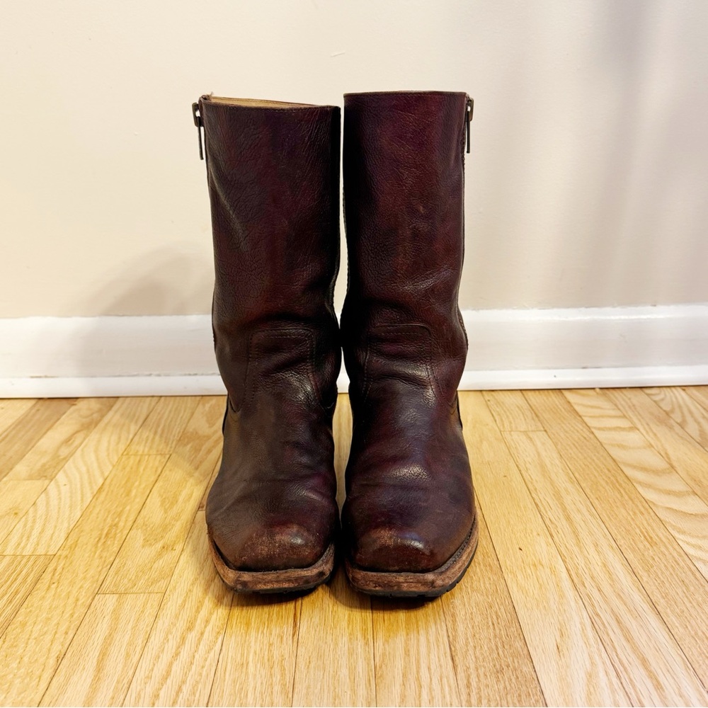 Frye Dark Brown Leather Boots